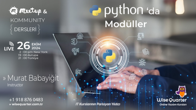 Ücretsiz Python Dersleri - 8 Python`da Modüller