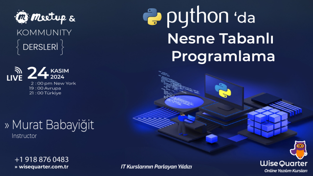 Ücretsiz Python Dersleri - 9 Python`da Nesne Tabanlı Programlama