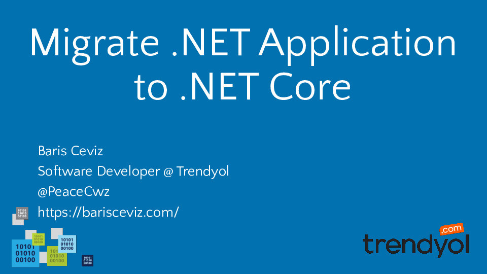 Migrate .NET Application to .NET Core