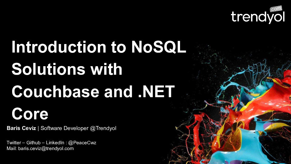 Introduction to NoSQL Solutions with Couchbase and .NET Core