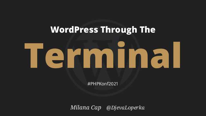 WordPress Through The Terminal | Milana Cap