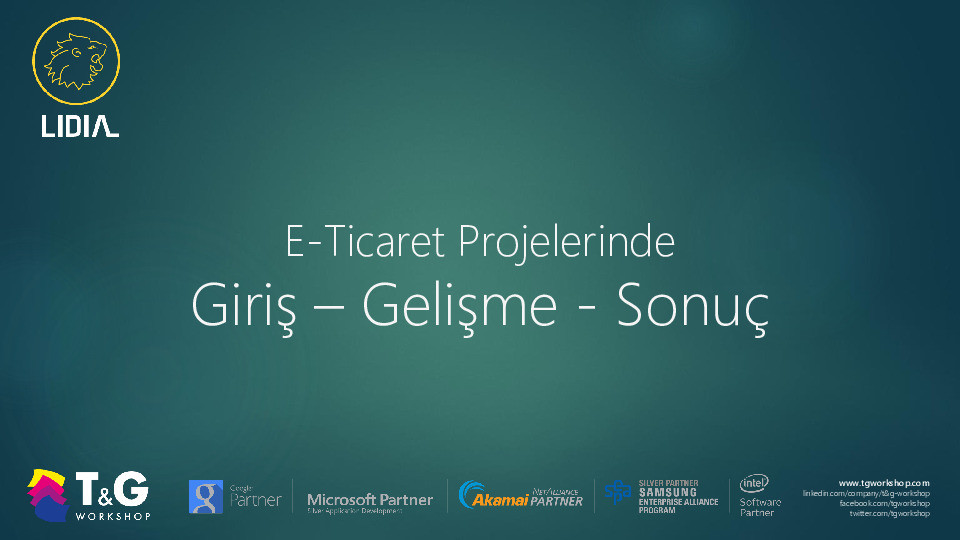 E-ticaret projelerinde giriş-gelişme-sonuç